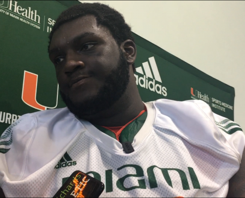 Navaughn Donaldson’s advice to Zion Nelson vs. Florida: “You’re not going to be as tired.”