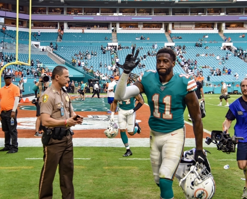 DeVante Parker was missed by the Dolphins against the Jets