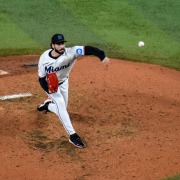 Marlins pitcher Andrew Nardi