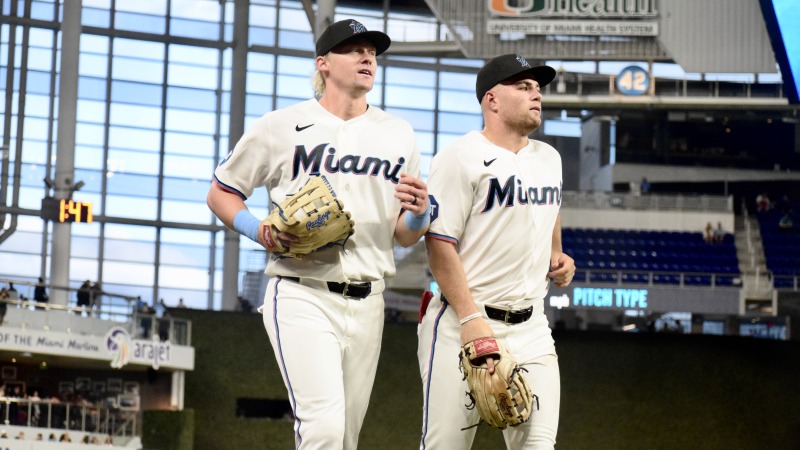 Marlins OF Kyle Stowers Debuts at First Base