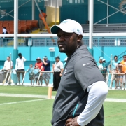 Brian Flores indicated this week that Josh Rosen isn't ready to be the Dolphins' quarterback. (Photo/Tony Capobianco)