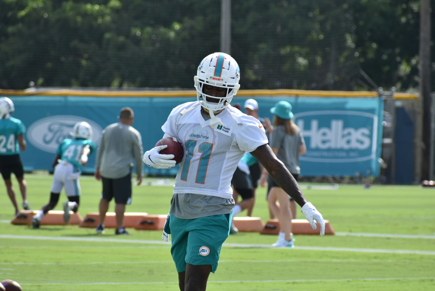 Header for first day of training camp