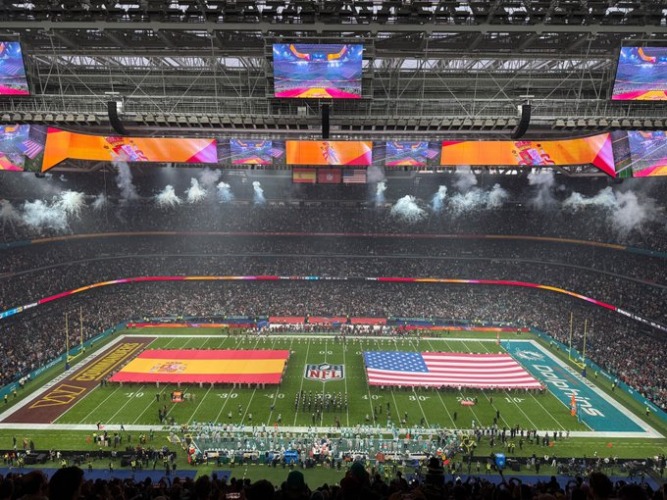 The Miami Dolphins won the first NFL game played in Spain in overtime against the Commanders.