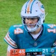 Quinn Ewers showed promise but also threw two interceptions in his first start at quarterback for the Dolphins.