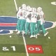 The Miami Dolphins are still in the huddle as the clock ticks down on fourth-and-1.