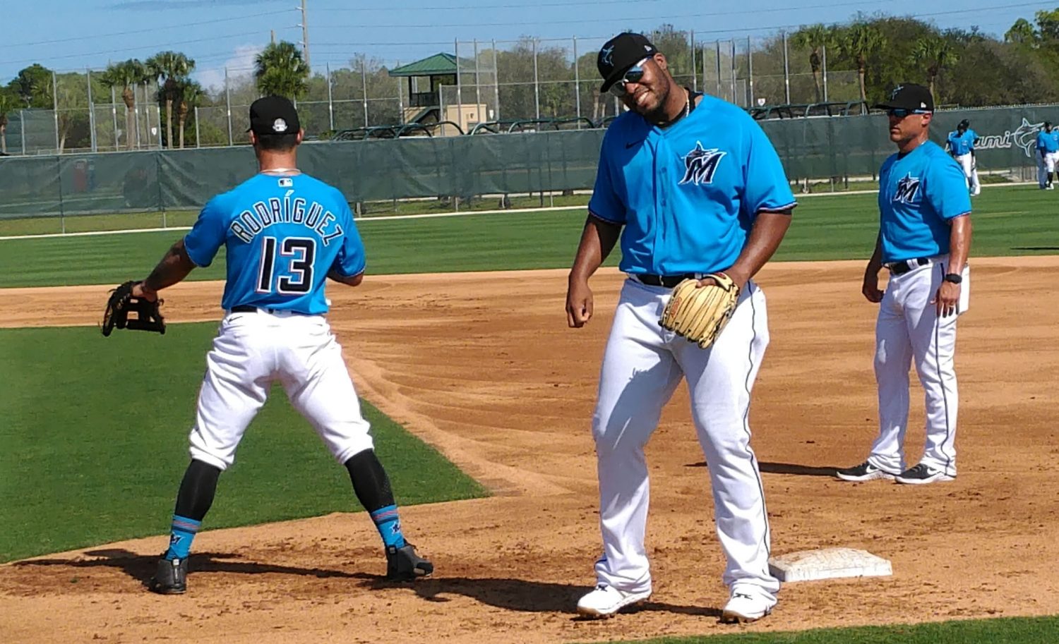 Jesus Aguilar has emerged as a team leader with the Marlins and prime power source. (Craig Davis for FiveReasonsSports)