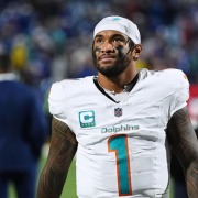 Dolphins quarterback Tua Tagovailoa is 1-9 against the Bills after Thursday's defeat at Buffalo.