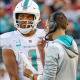 Tua Tagovailoa, with Dolphins coach Mike McDaniel, had an uncharacteristically poor performance in the loss against San Francisco.