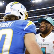 Tua Tagovialoa was dramatically outplayed by Justin Herbert in the Dolphins' 23-17 loss to the Chargers.