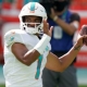 Tua Tagovailoa wins in his first NFL start for the Dolphins.